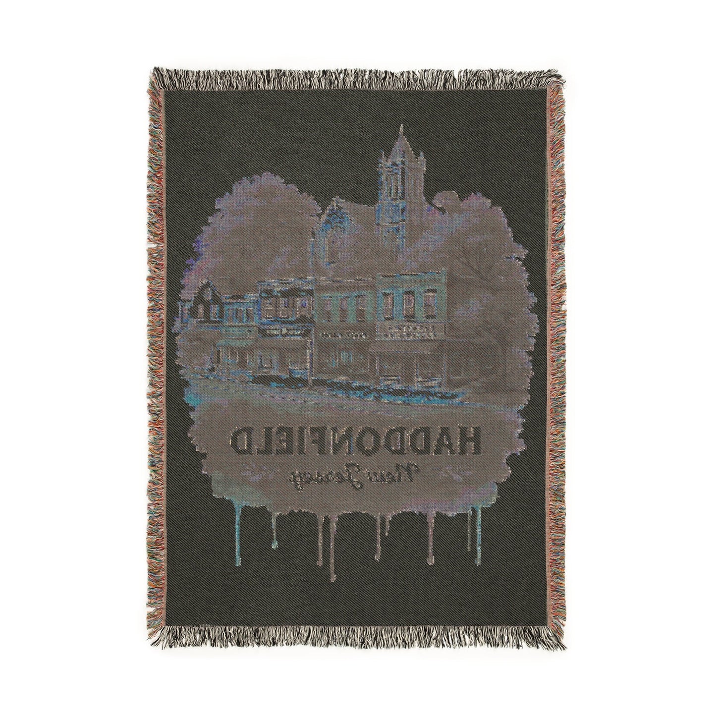 Haddonfield, NJ • Woven Throw Blanket