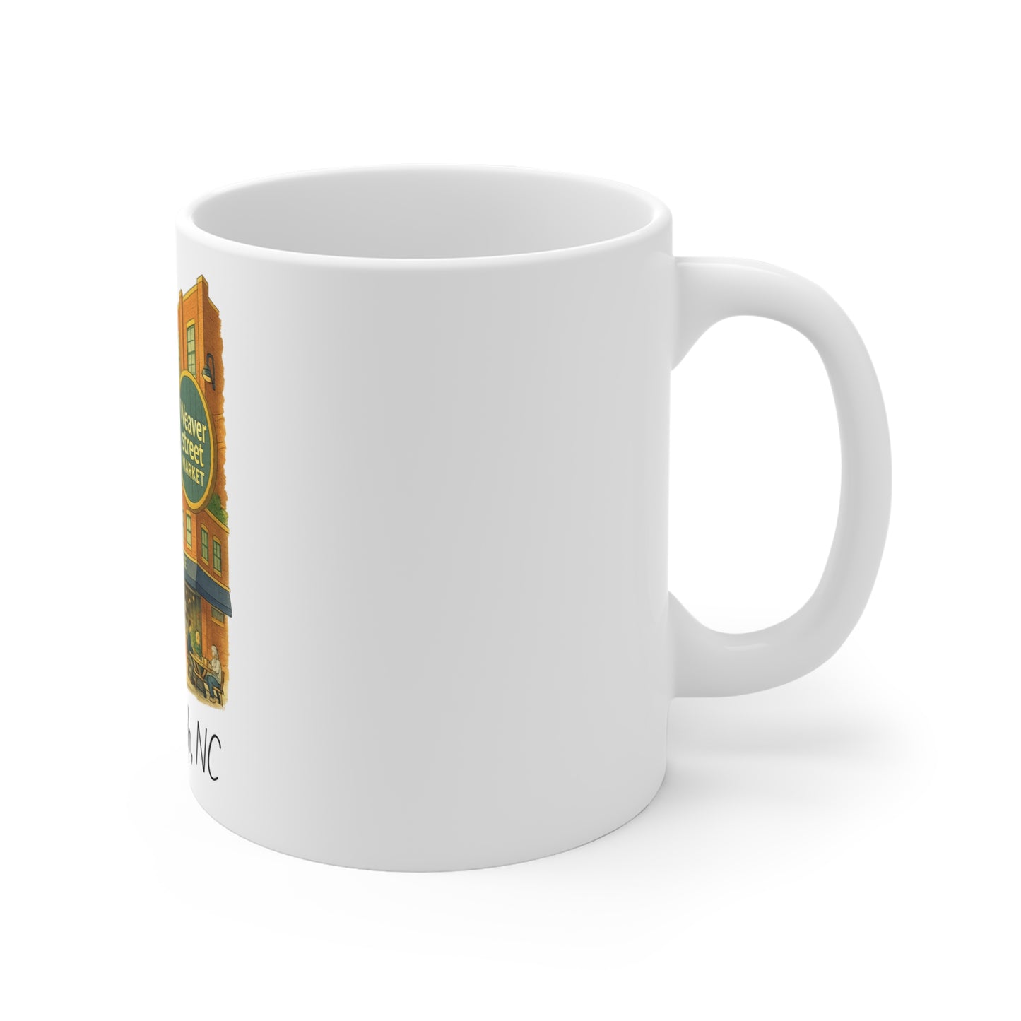 Hillsborough, NC Illustrated Landmark Mug