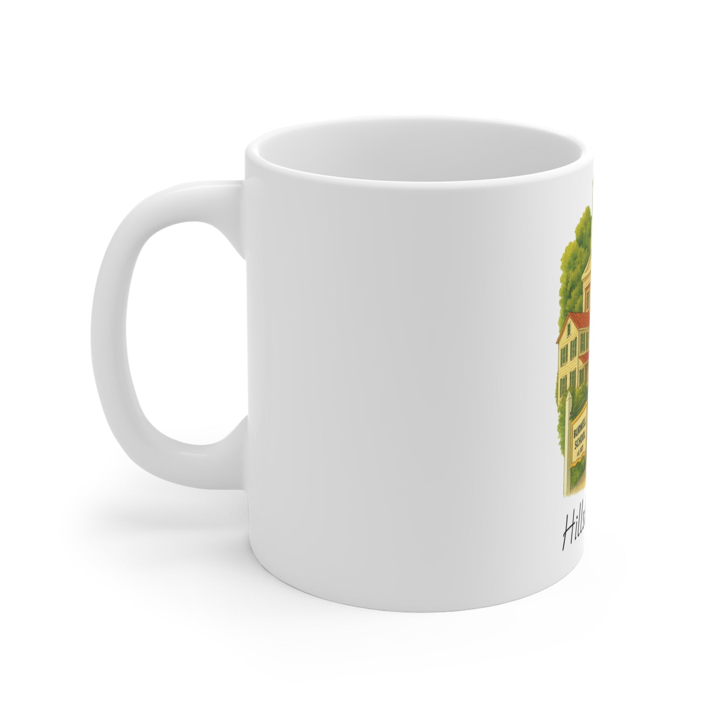 Hillsborough, NC Illustrated Landmark Mug