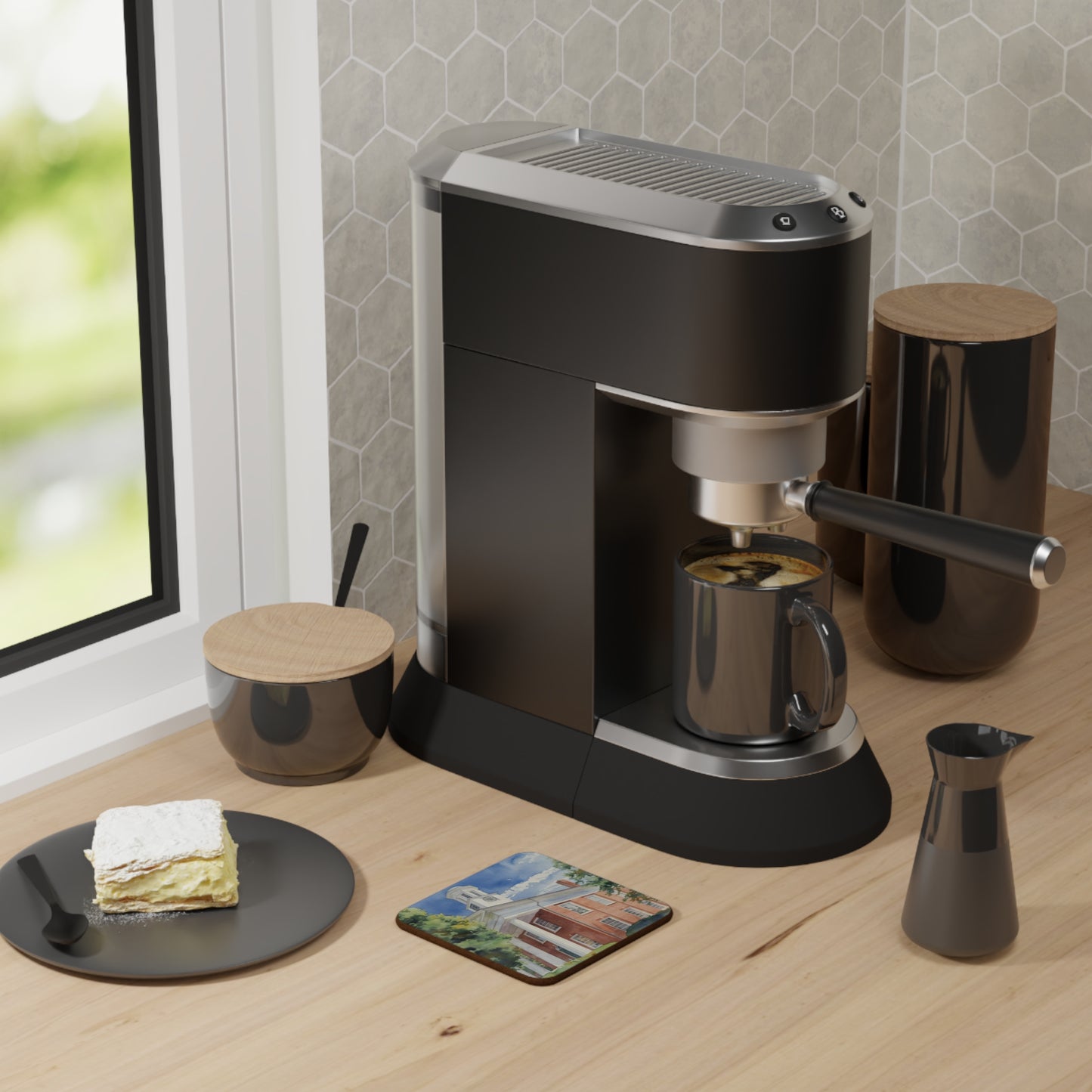 Historic Orange County Courthouse Hardboard Coaster