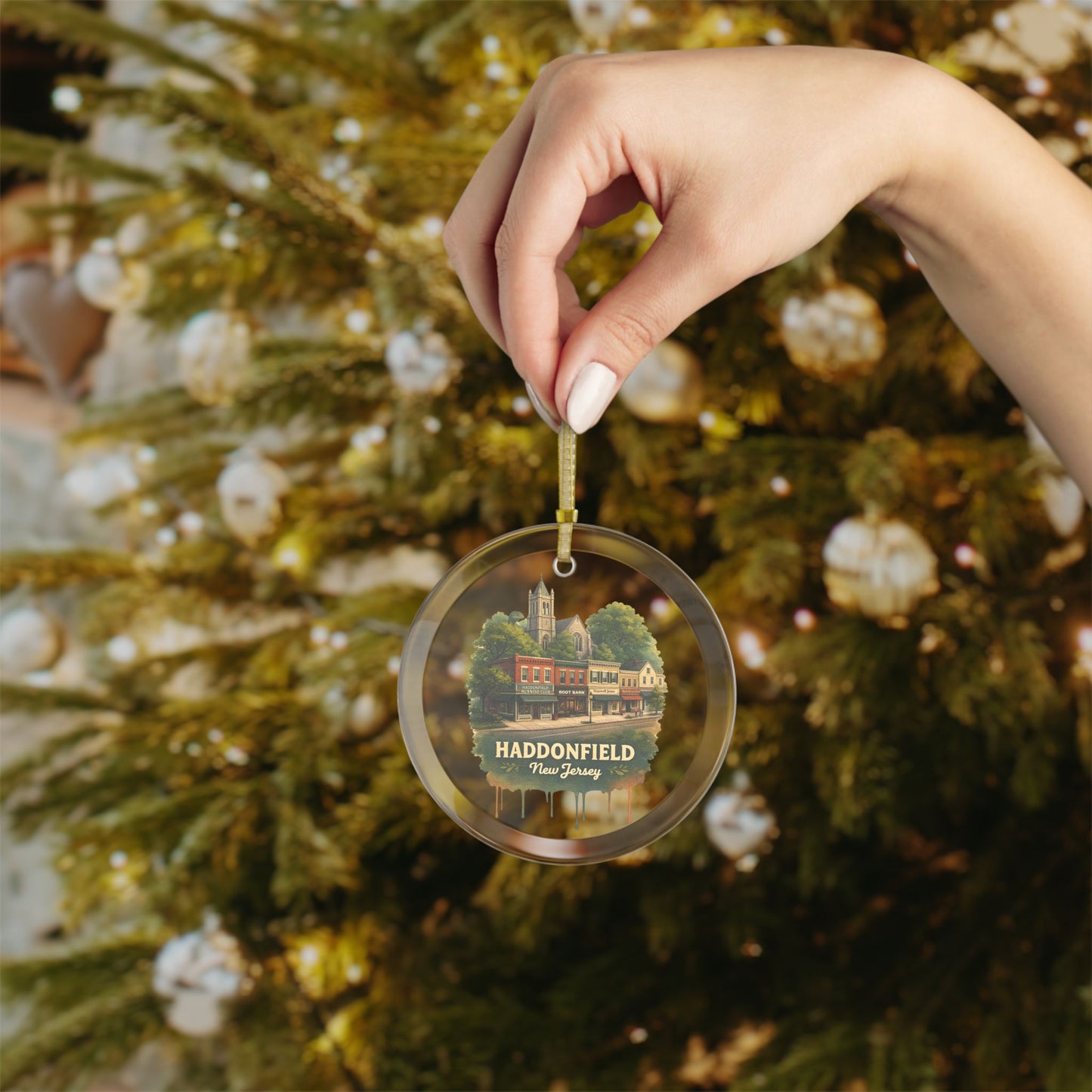 Haddonfield, NJ • Glass Ornament