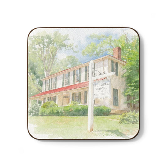 Burwell School Hardboard Coaster