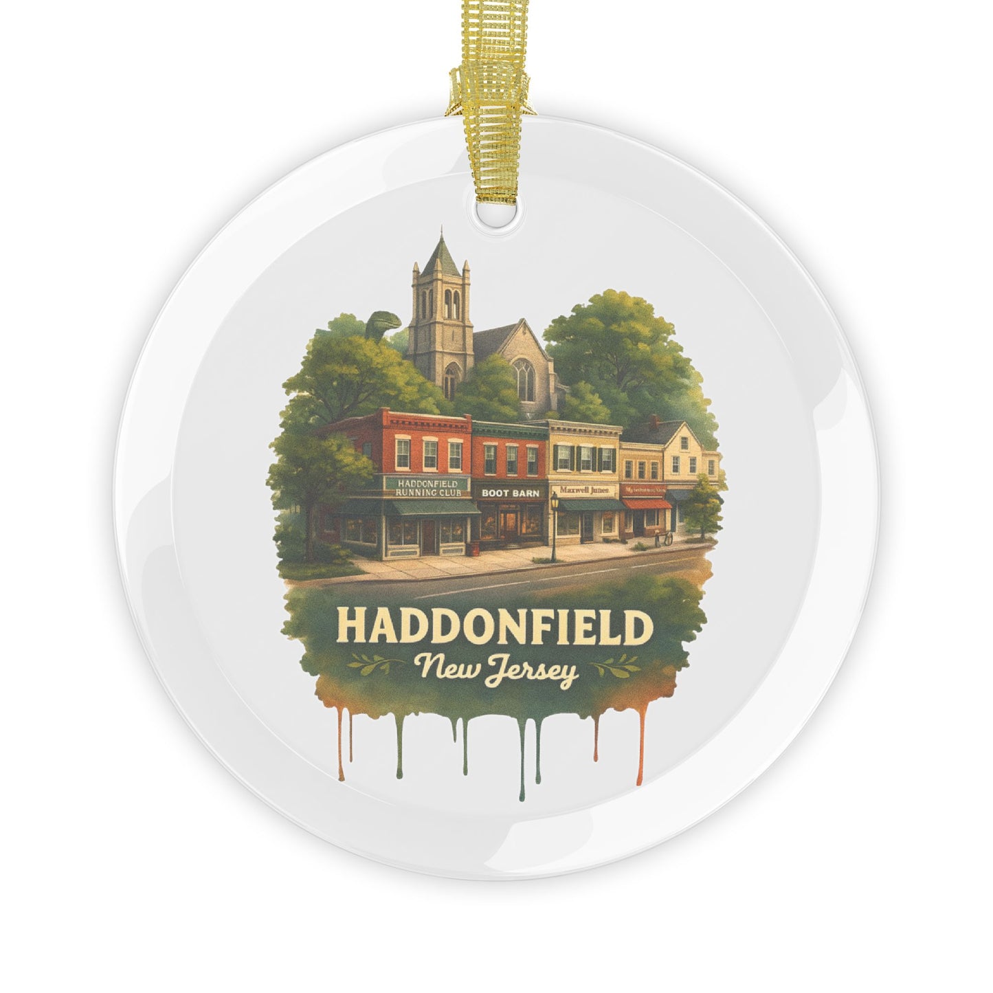 Haddonfield, NJ • Glass Ornament
