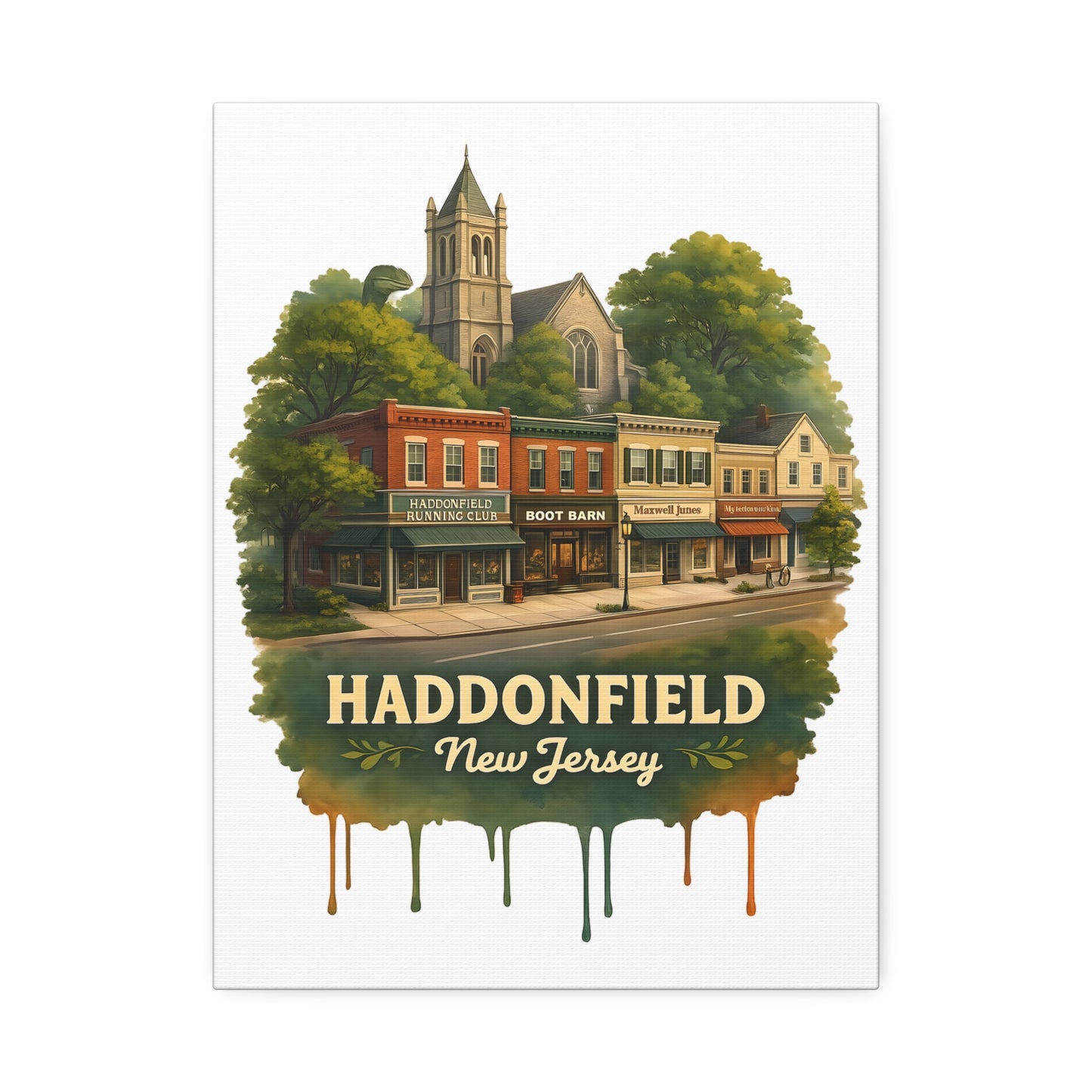 Haddonfield, NJ • Canvas Wall Art