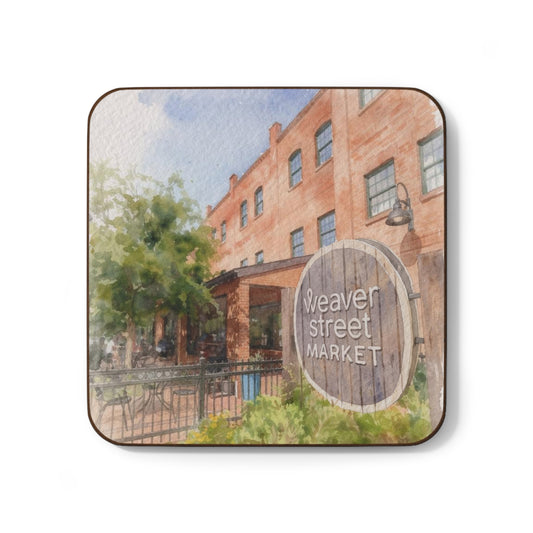 Hillsborough, NC • Weaver Street Market Watercolor Coaster